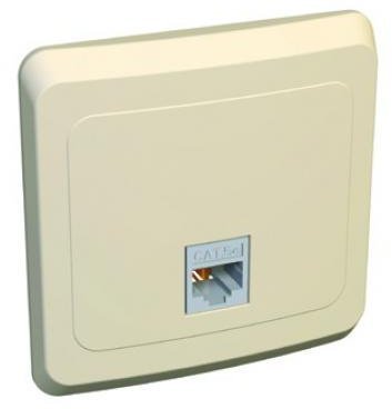 Розетка Этюд  комп 1-м СП RJ-45 крем SchE КОМС-001k 18200