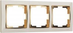 Рамка на 3 поста (слоновая кость/золото) W0031932 Werkel 732896