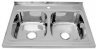 Изображение товара Мойка 60х80 двойная с сифоном (0,8) (А)