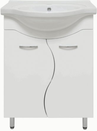 Тумба Лагуна-60 прямая с раков. мебельн. Сатурн-60 с перелив.